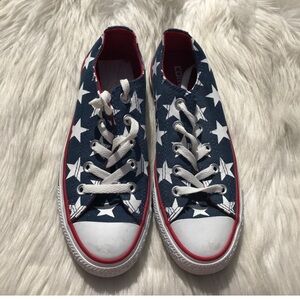 Red, White, and Blue Star Converse
